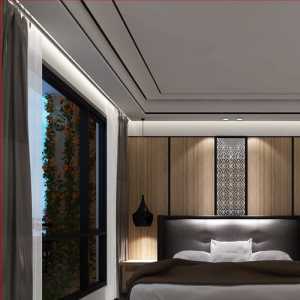 北京卧室中式床装修