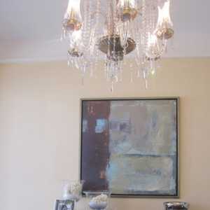现代风格简约客厅窗帘电视墙装修效果图