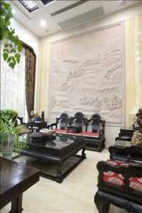 中式风格二居室客厅瓷砖装修效果图