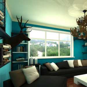 家饰小清新的绿色橱窗展示空间装修效果图