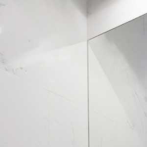 水电首郡88㎡白色线条卧室背景墙装修效果图