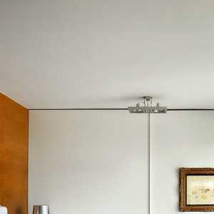 现代美式客厅有梁吊顶装修效果效果图